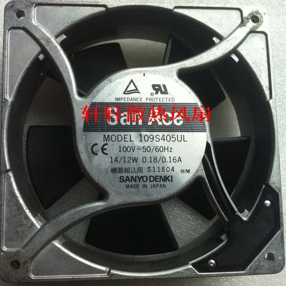 Sanyo 109S405UL 100V 0.18/0.16A 14/12W Cooling Fan Sanyo 109S405UL 100V 0.18/0.16A 14/12W Cooling Fan